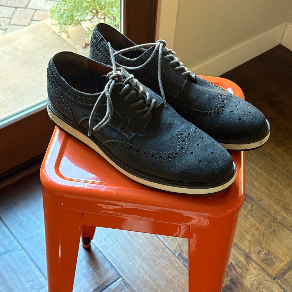 Vince Camuto Blue Suede Men's Oxford Shoes